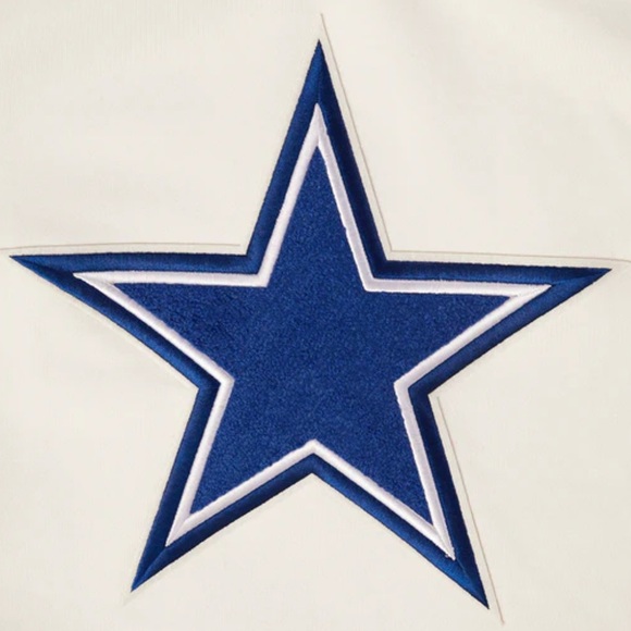 NFL DALLAS COWBOYS RETRO CLASSIC MEN’S PULLOVER HOODIE WHITE WITH BLUE - 2XL - Picture 5 of 11